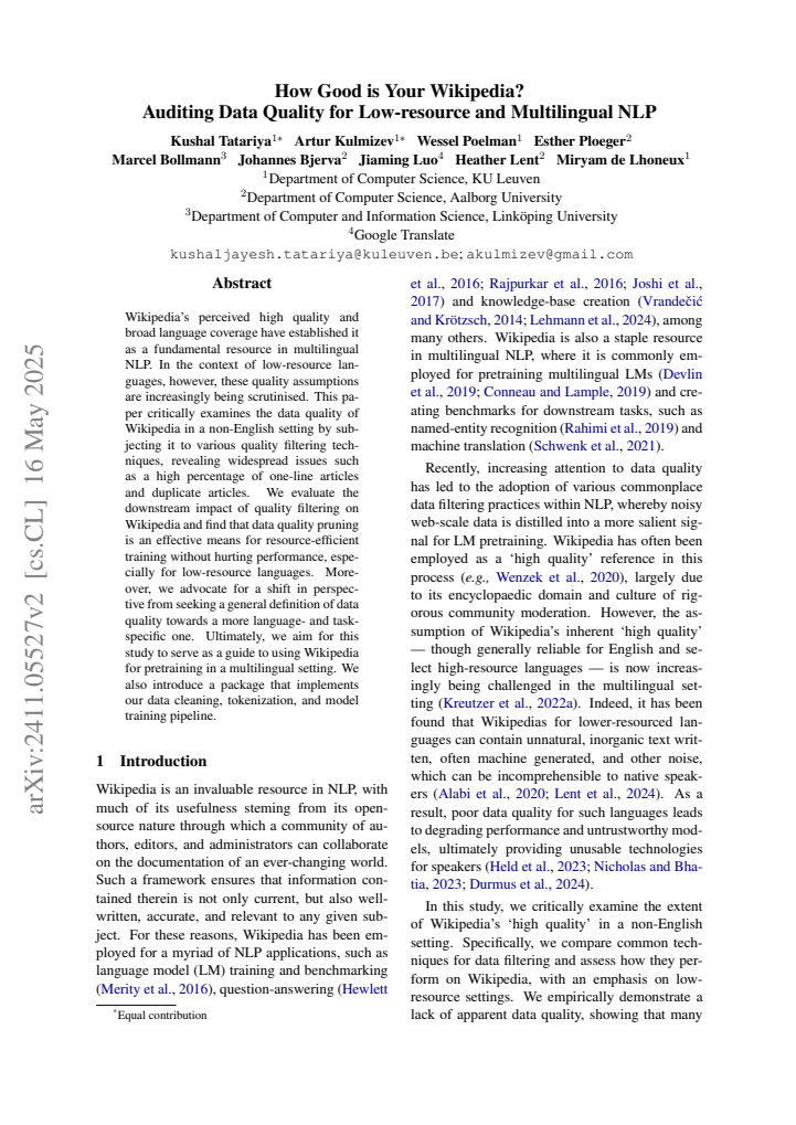 First page