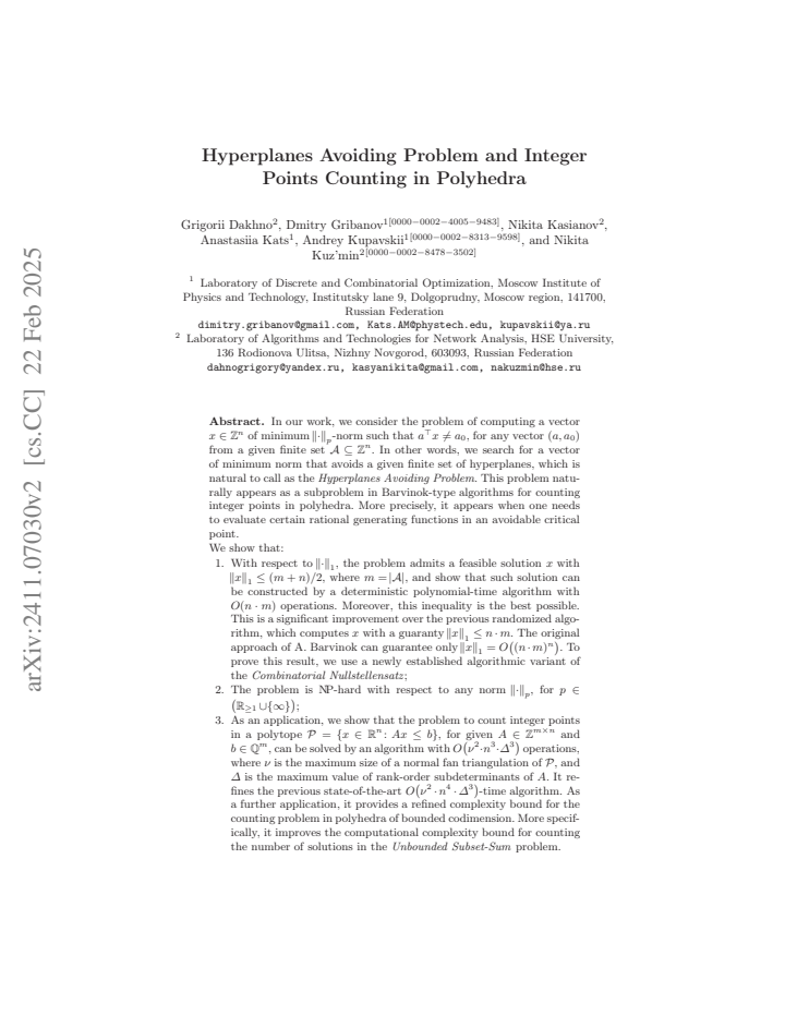 First page