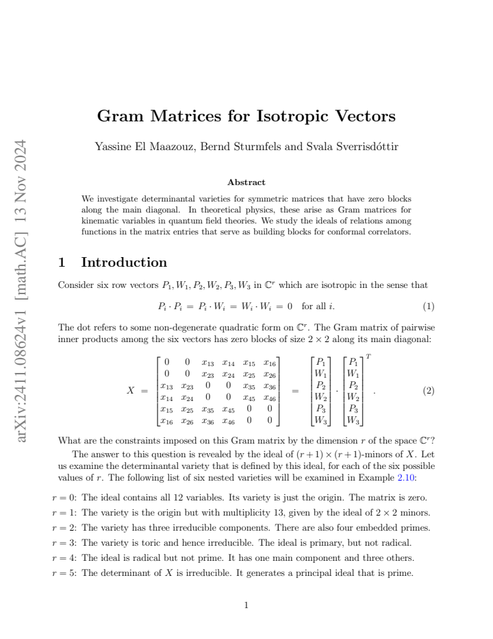 First page