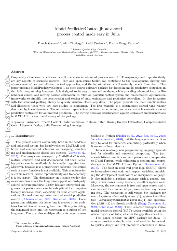 First page