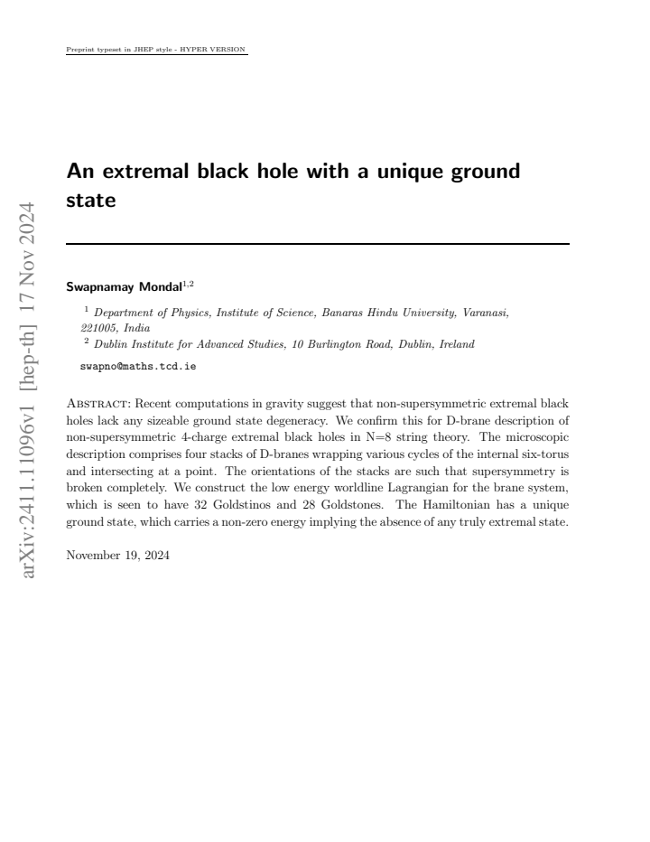 First page