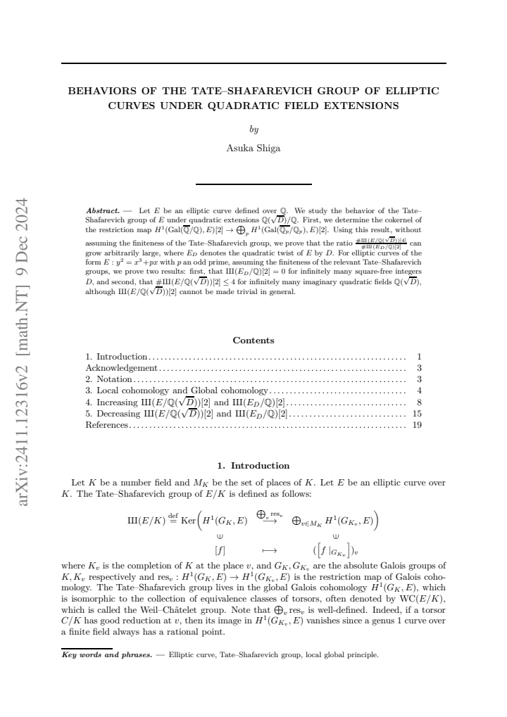 First page