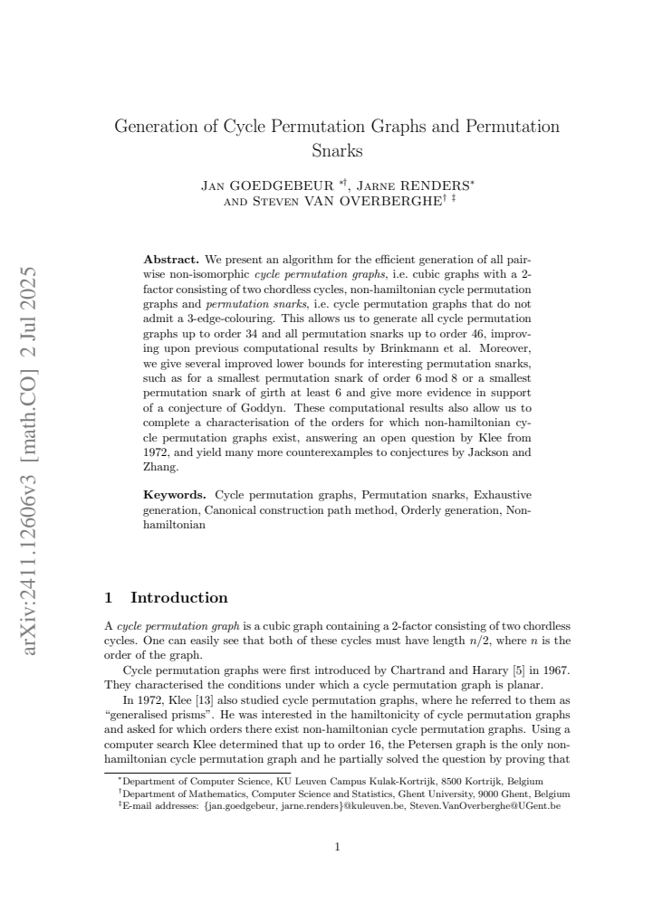 First page