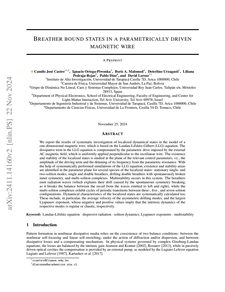 First page