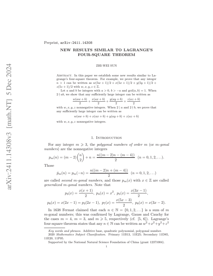 First page