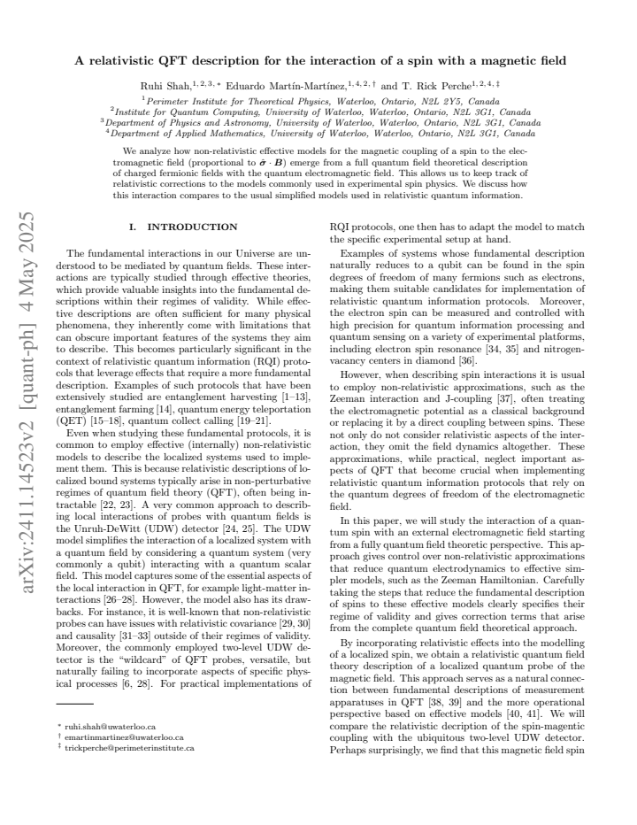 First page