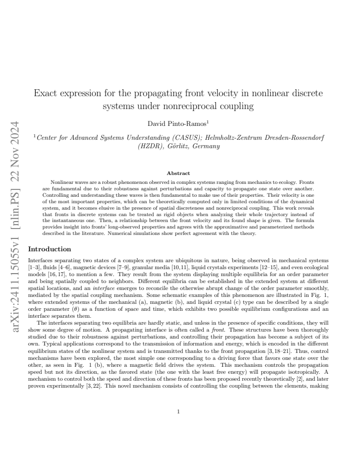 First page