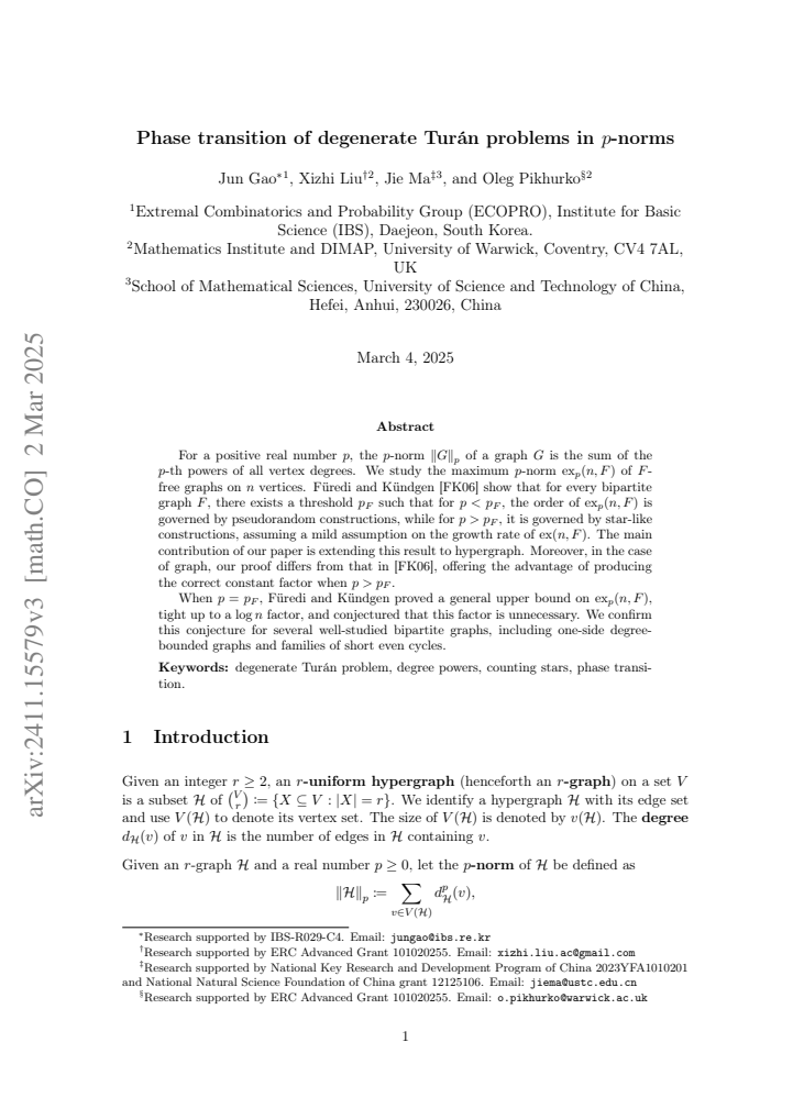 First page