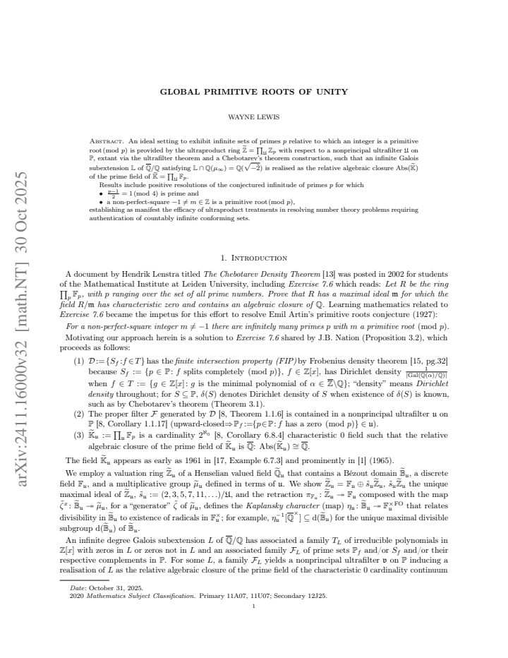First page
