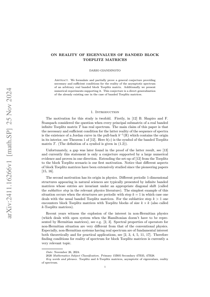 First page
