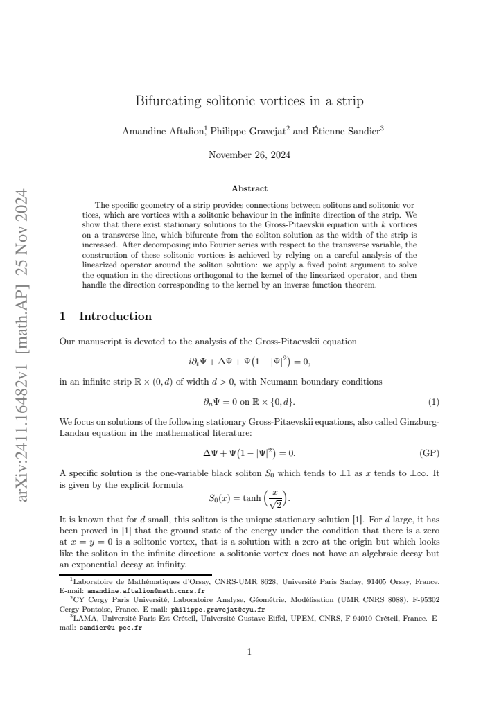 First page