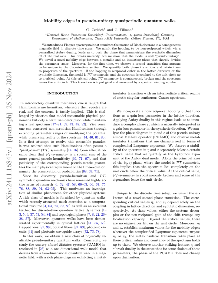First page