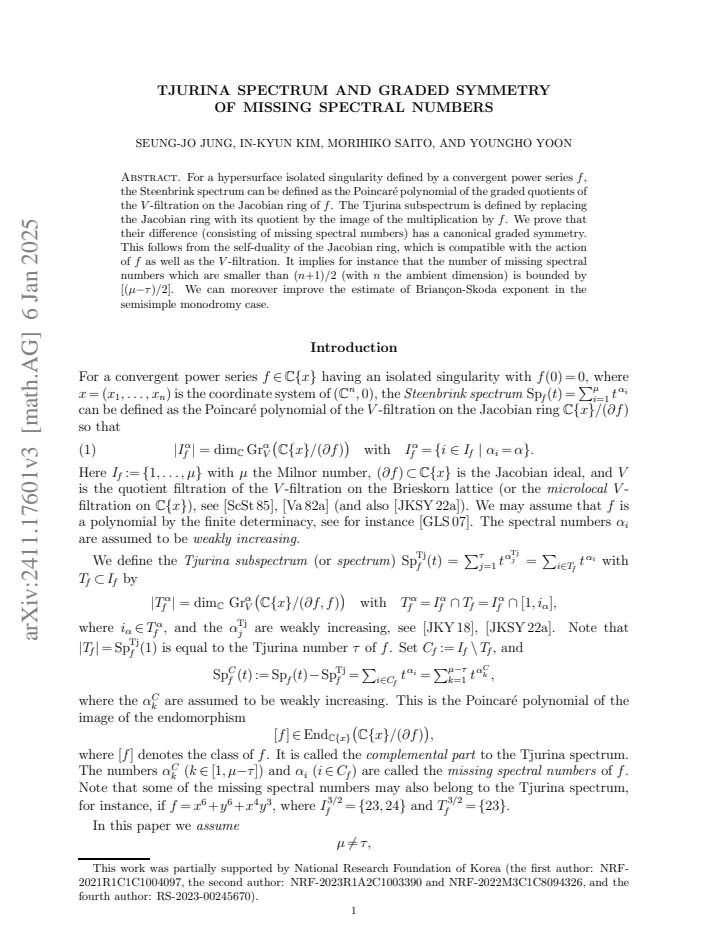 First page