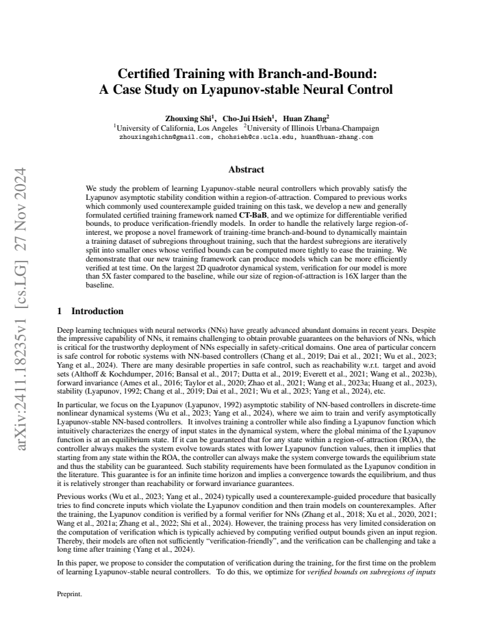 First page