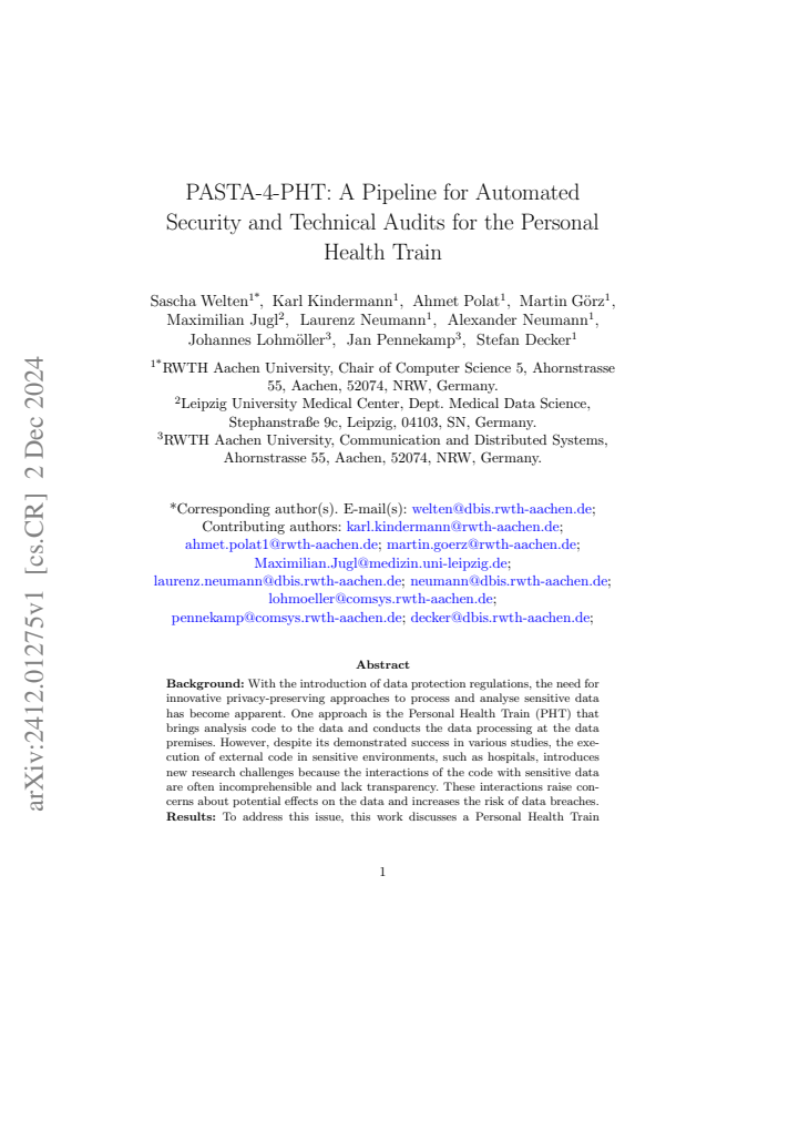 First page
