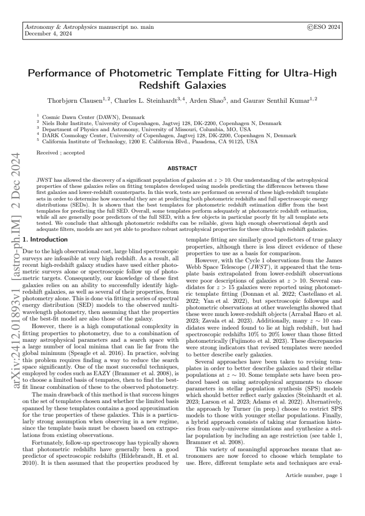 First page