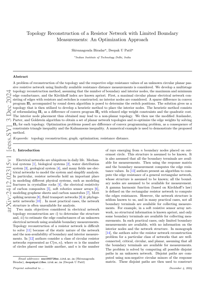 First page
