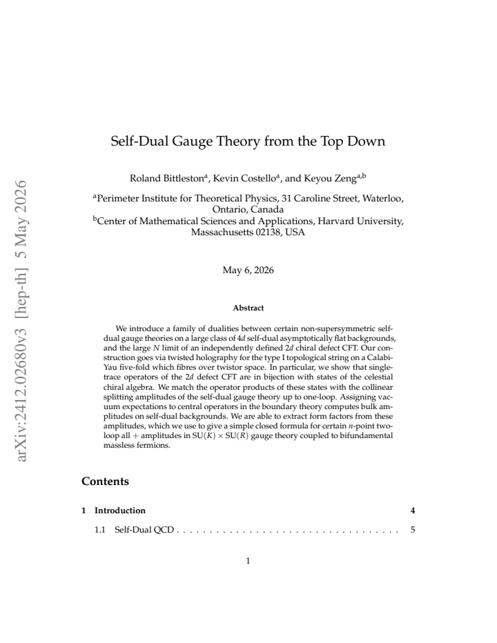 First page