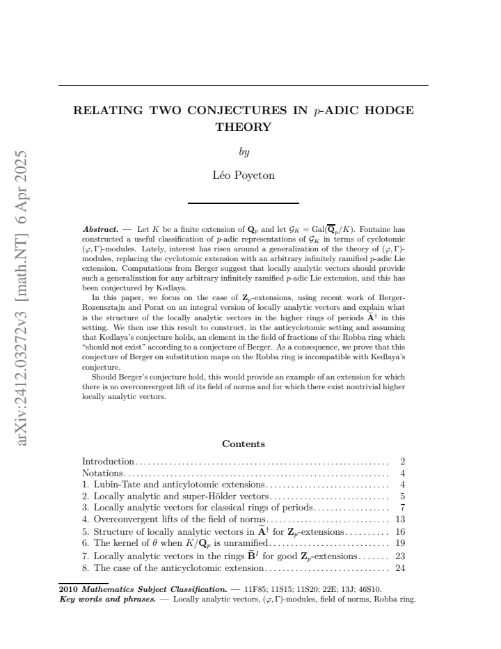 First page