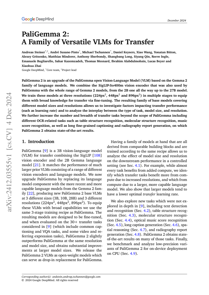 First page