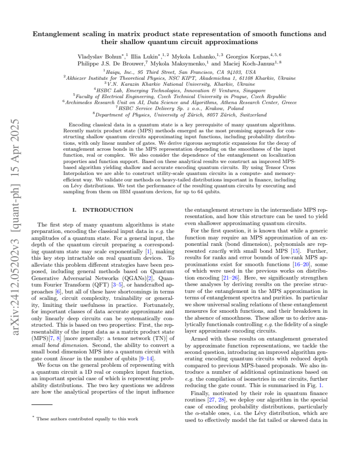 First page