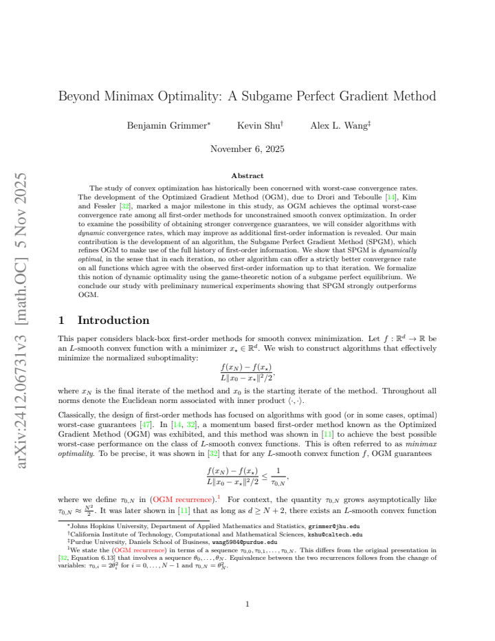 First page