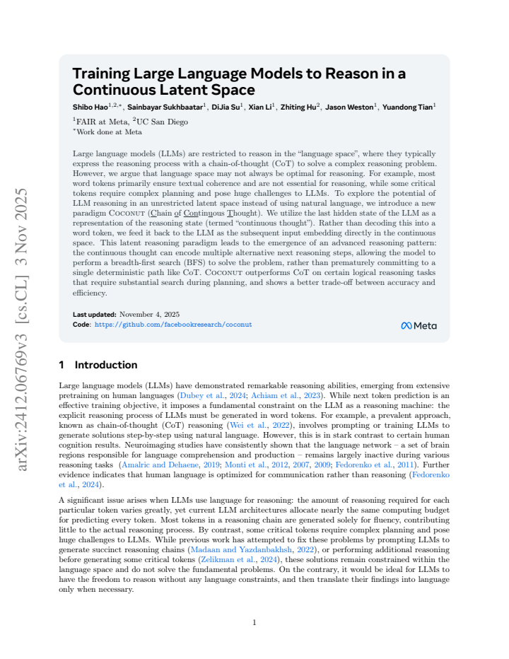 First page