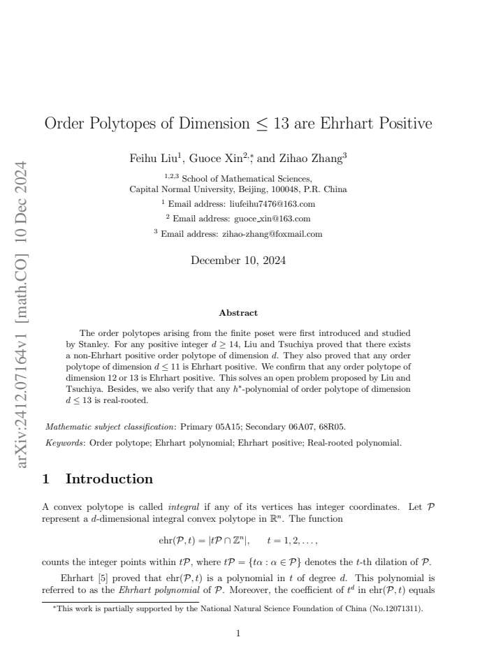 First page