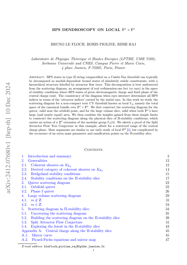 First page