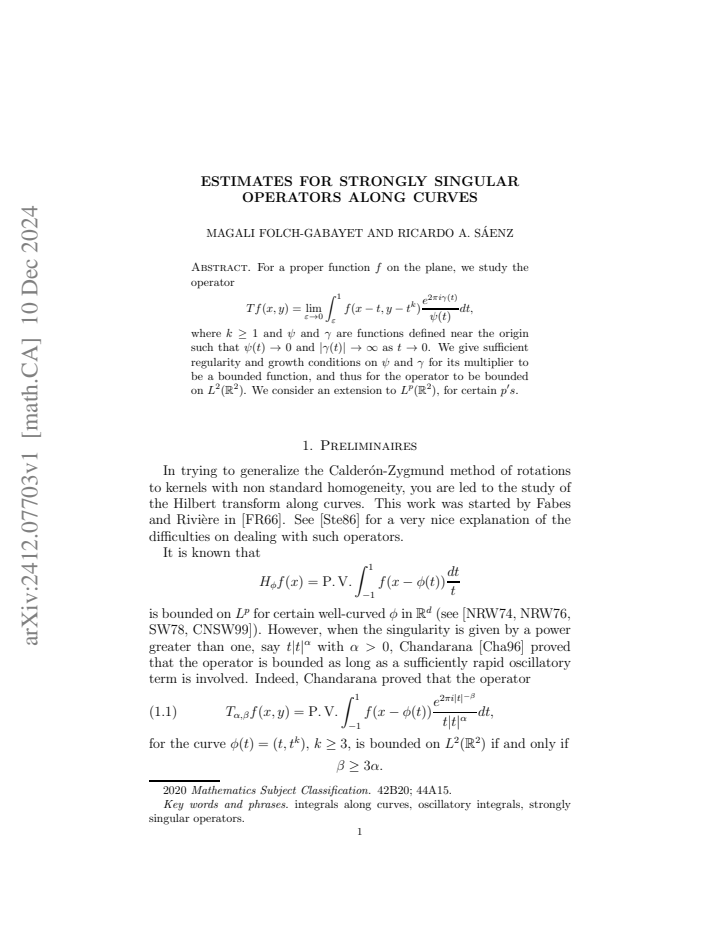 First page
