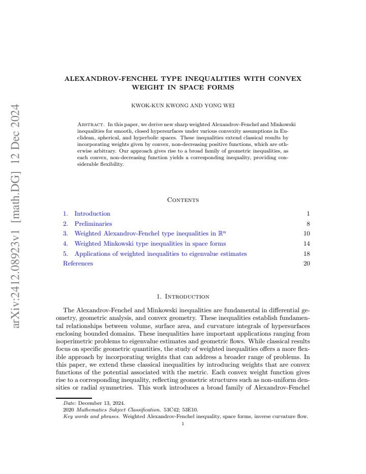 First page