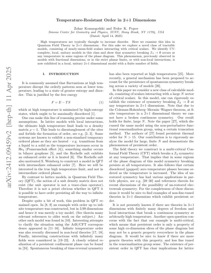 First page