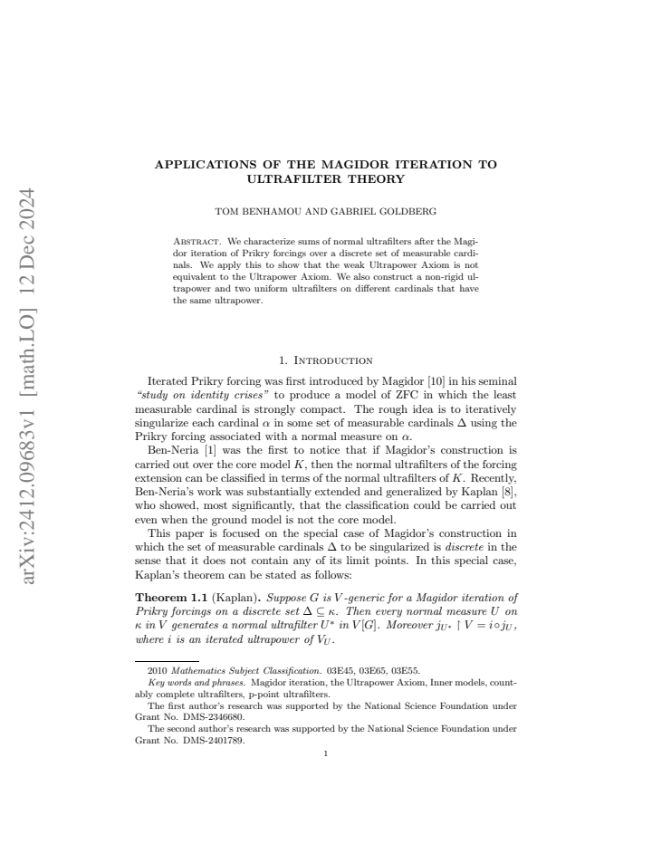 First page