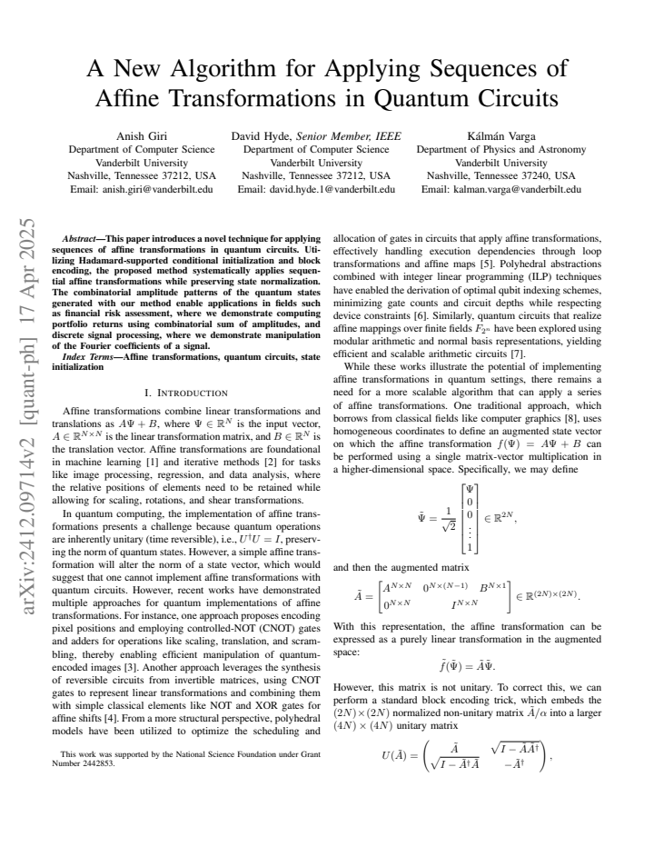 First page
