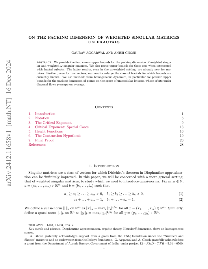 First page