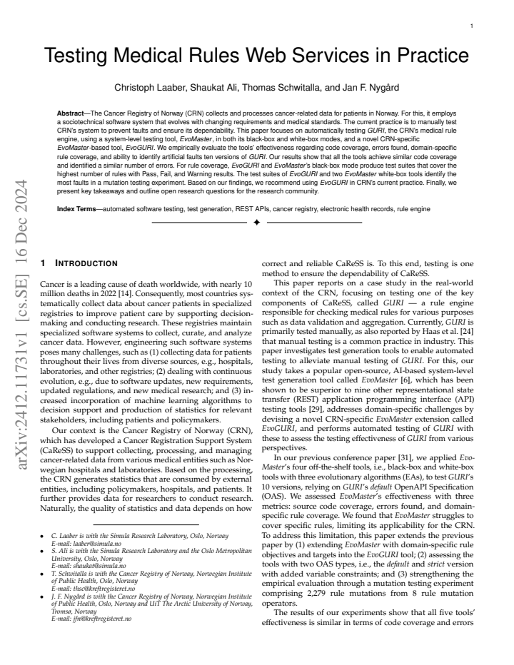 First page
