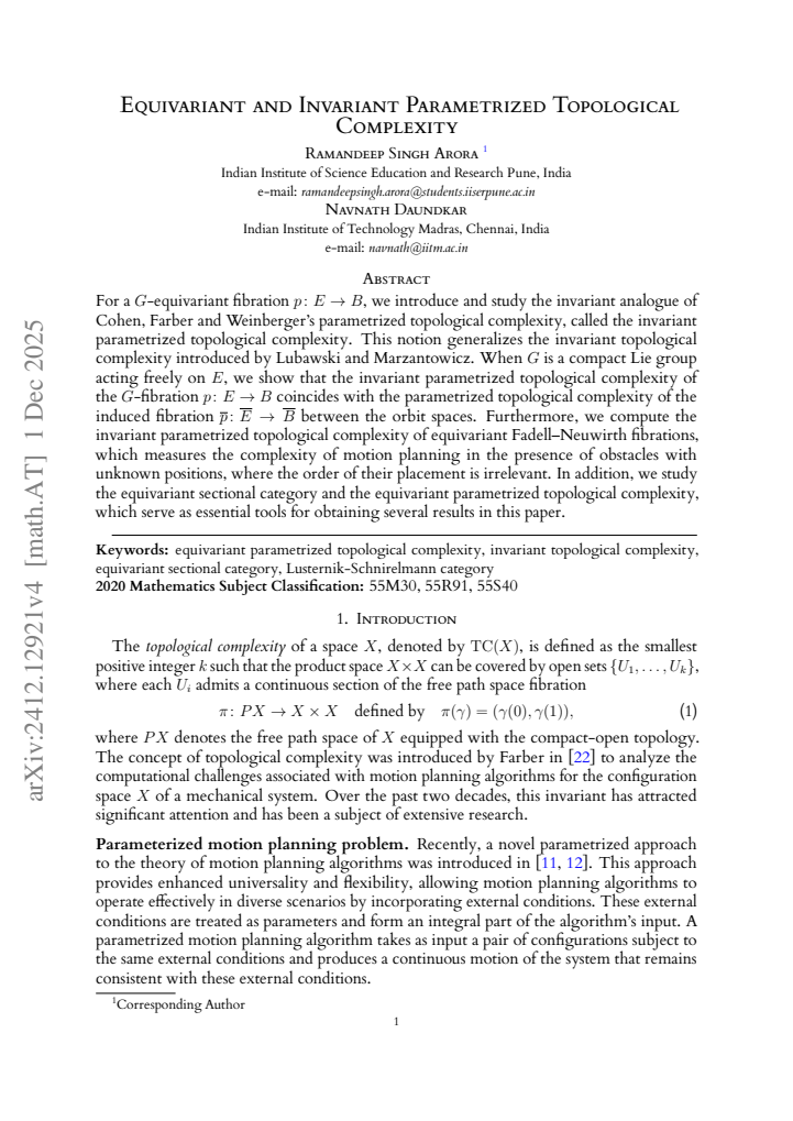 First page