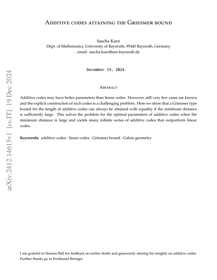First page