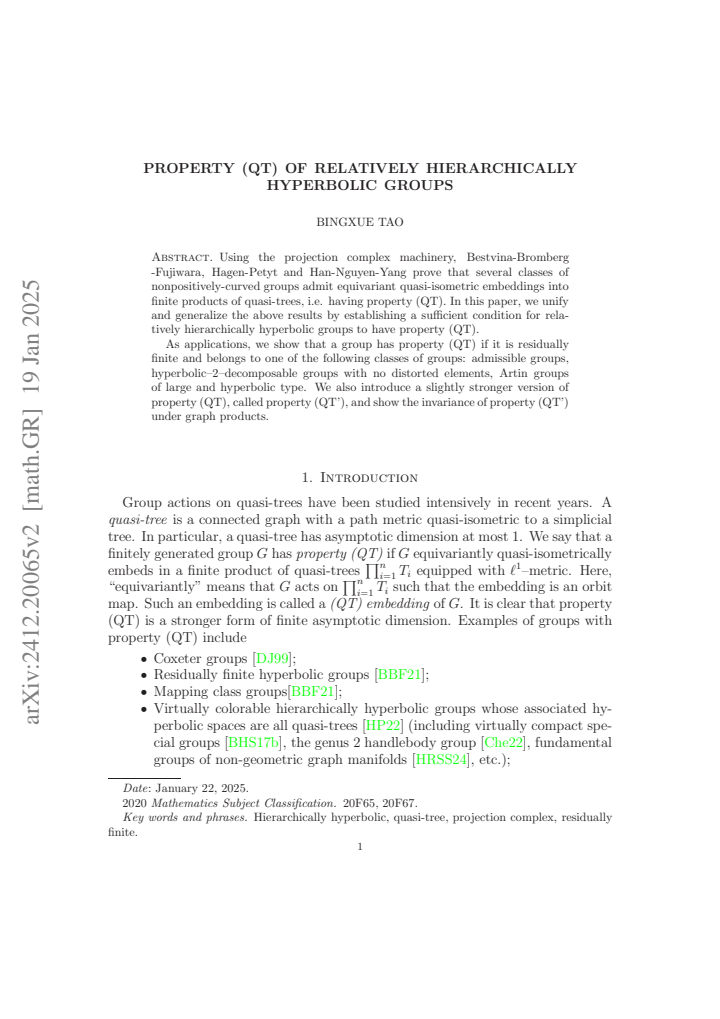 First page