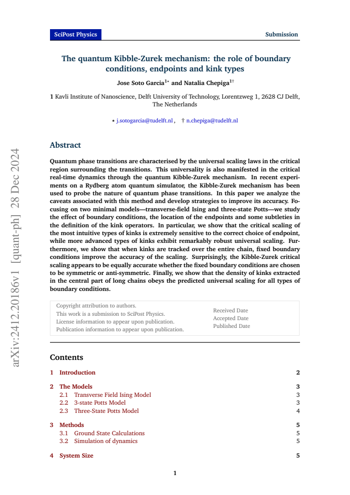 First page