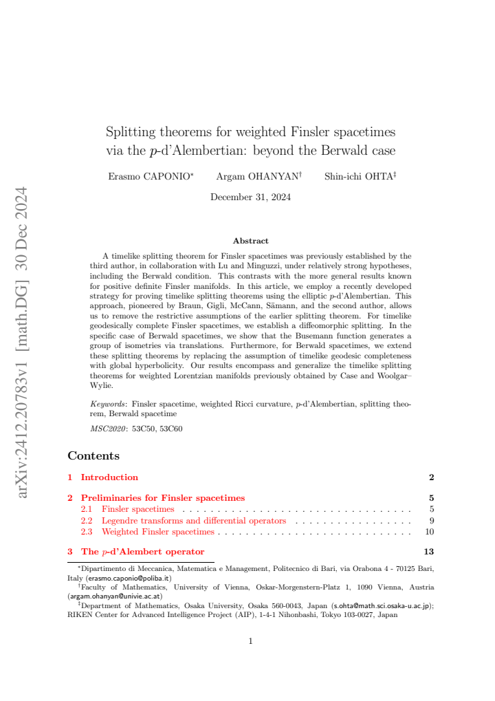 First page