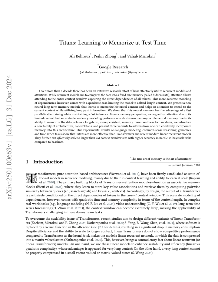 First page
