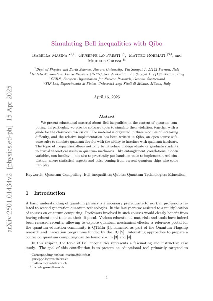 First page