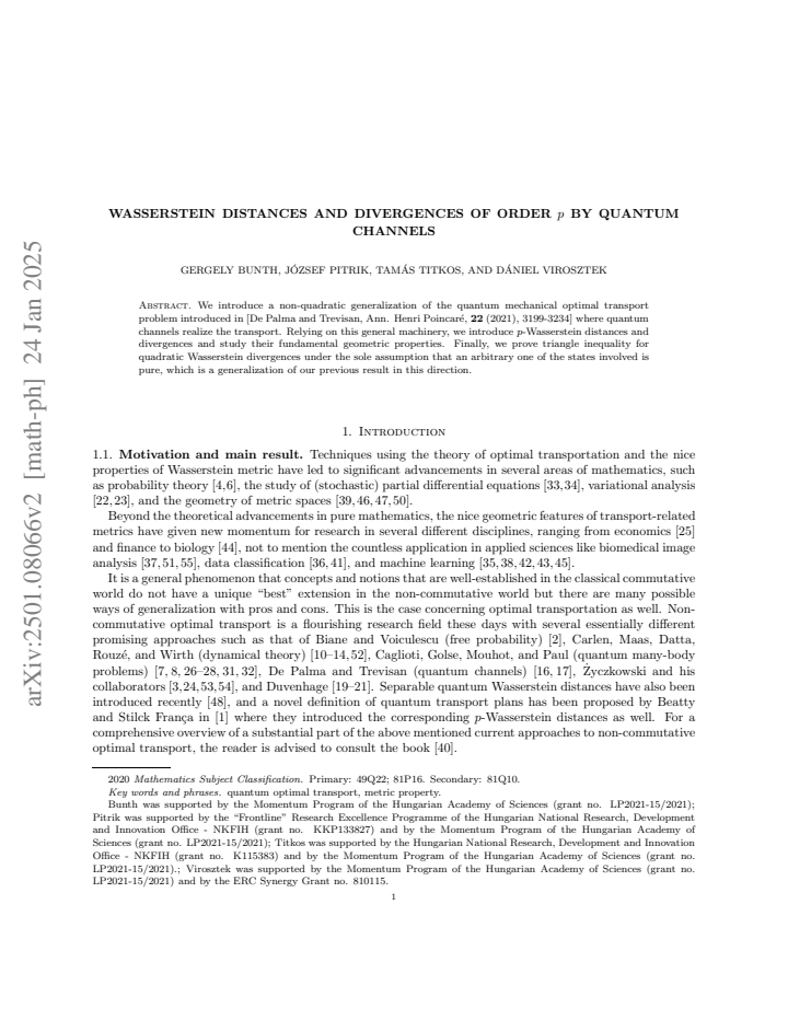 First page