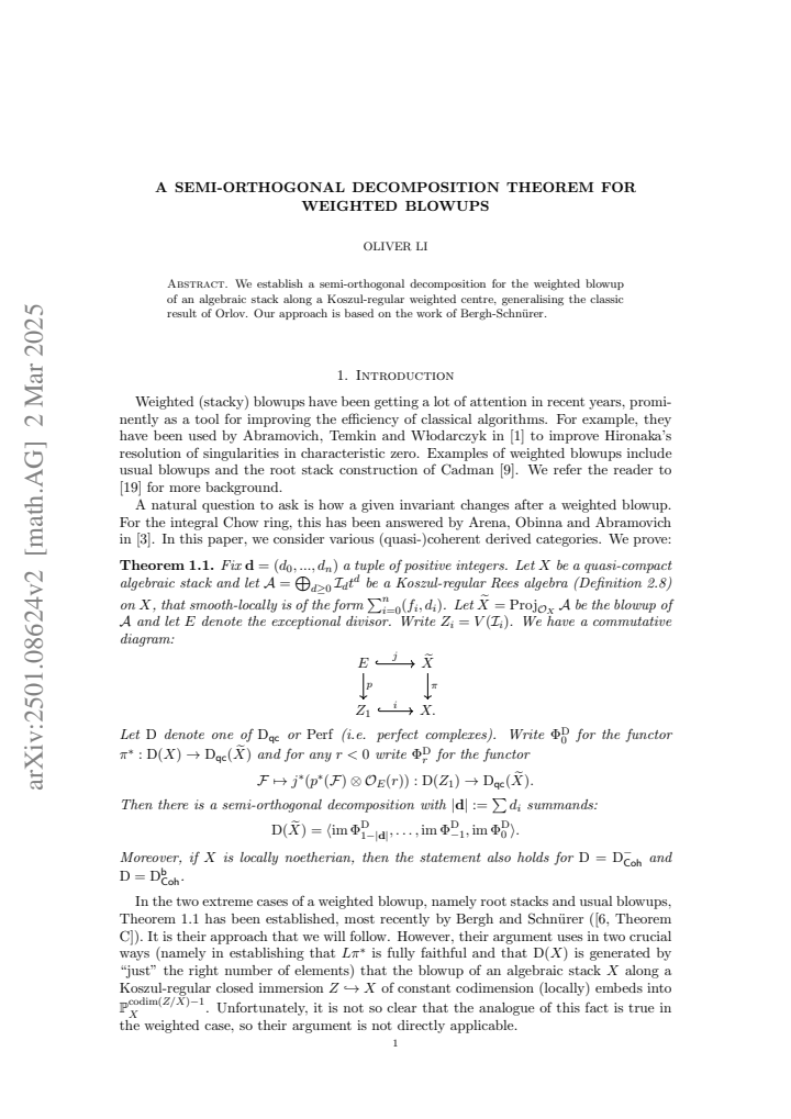 First page