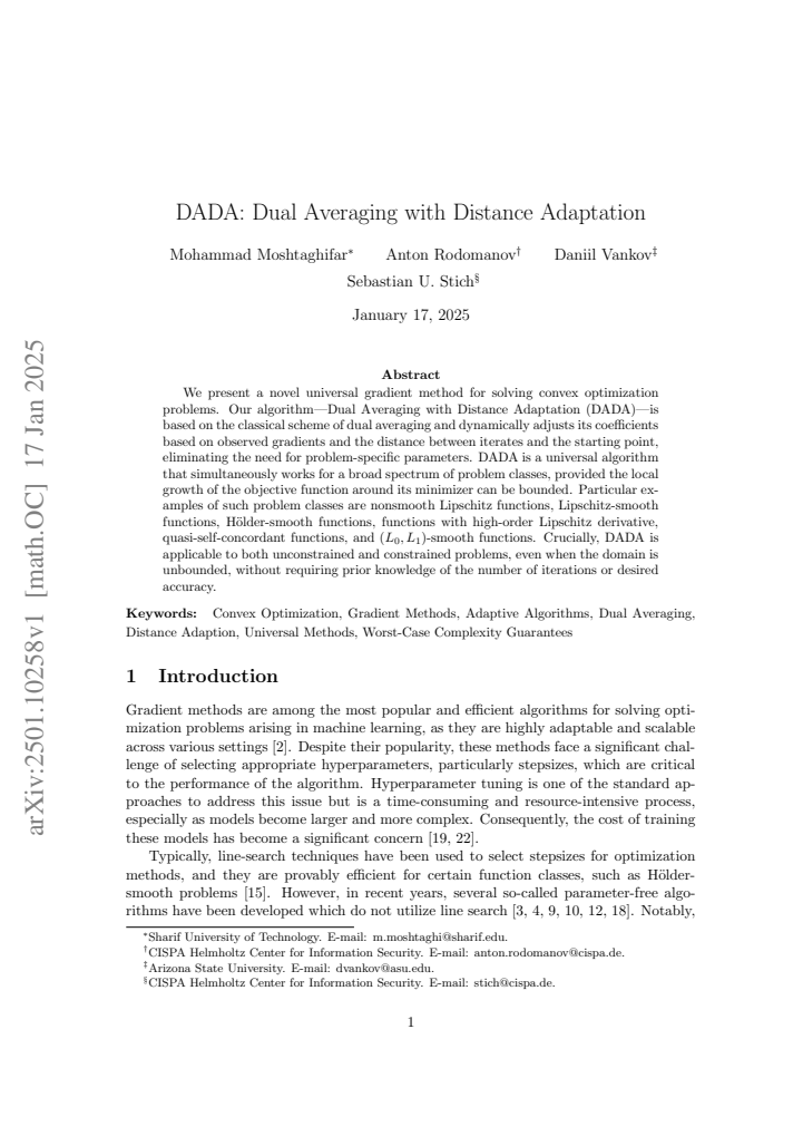 First page
