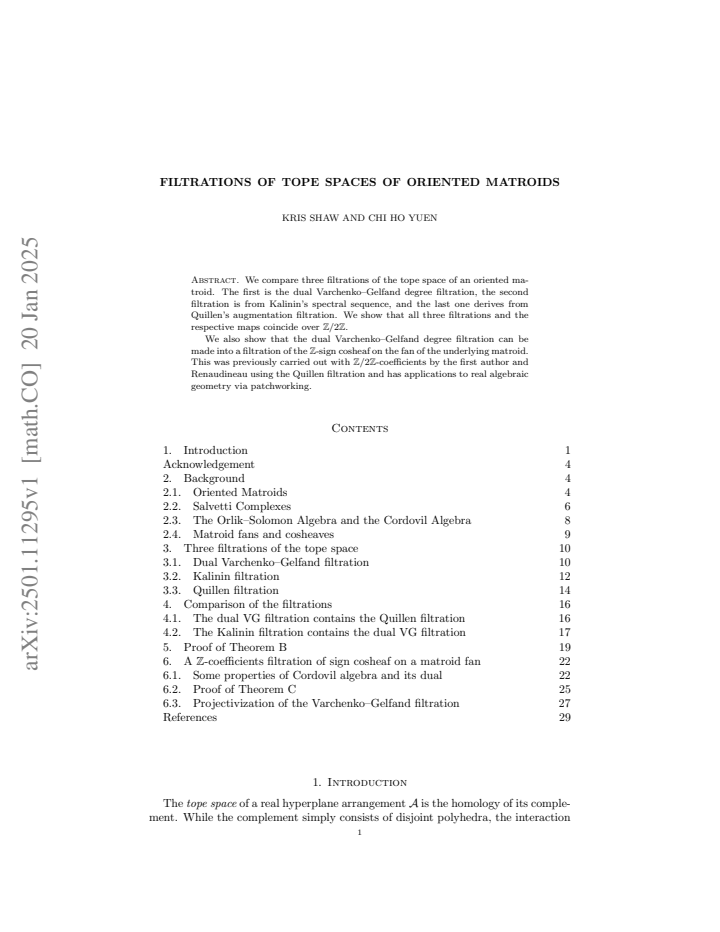 First page