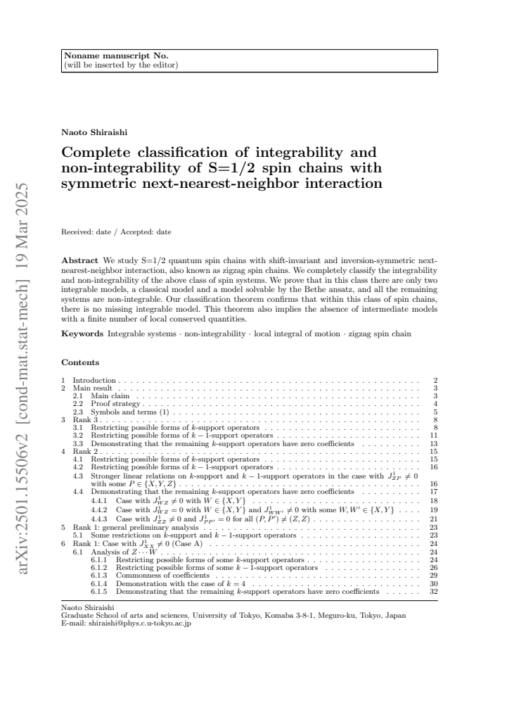 First page