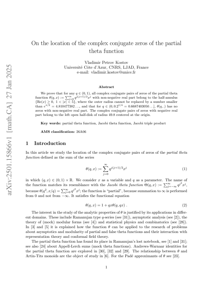 First page