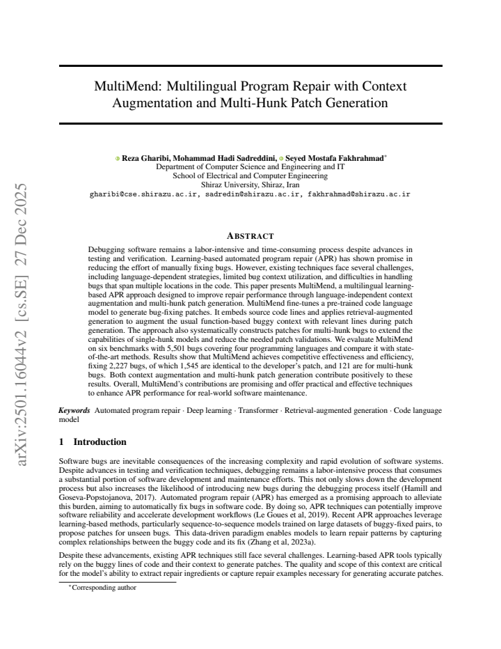 First page